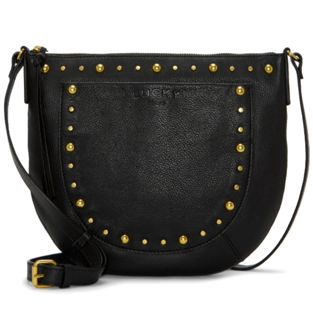 ISO SIMULAR BLACK CROSSBODY GOLD HARDWEAR